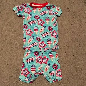 Birdie Bean 2T 2 pc. Bamboo Shortie Pajamas